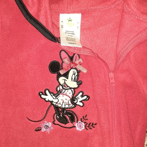 Disney Minnie Mouse plush footie pajama - Picture 2 of 3